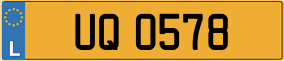 Truck License Plate